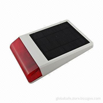 Solar power outdoor wireless siren waterproof with flash/sound